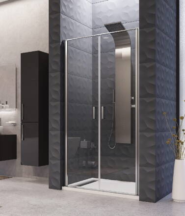 Aquatek YES B2 100 SPRCHOVÉ DVERE, chróm sklo číre
