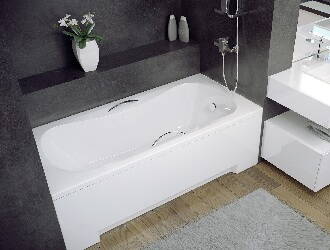 Besco ARIA PLUS 160 VAŇA OBDĹŽNIKOVÁ 160x70, biela sanitárny akrylát WAA-160-PU