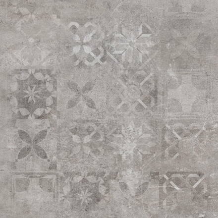 Cerrad SOFTCEMENT SILVER DECOR PATCHWORK LESK REKT. 59,7x59,7 dlažba