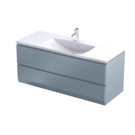 Oristo BRYLANT UNI SKRINKA POD UMÝVADLO 120 cm, sivo-modrá matná ryhovaná OR36-SD2S-120-16R