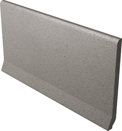 Paradyz BAZO GRYS WYWINIETY OSTRY MONOKOLOR MAT. 10X19,8 sokel