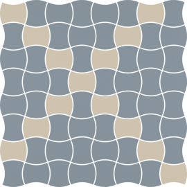 Paradyz MODERNIZM BLUE MOZAIKA PRASOWANA K.3,6X4,4 MIX 30,86X30,86 mozaika