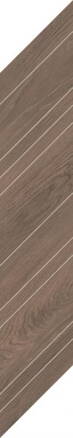 Paradyz WILDLAND DARK DEKOR CHEVRON PRAVÝ 14,8X88,8 dekor