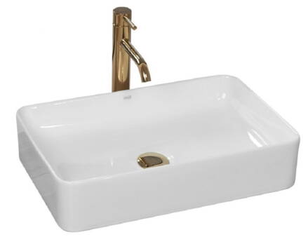 Rea AVIA UMÝVADLO NA DOSKU 51cm, biele keramické REA-U0840 Rea AVIA UMÝVADLO NA DOSKU 51cm, biele keramické REA-U0840