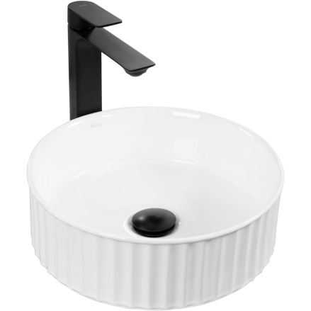 Rea CHARLOTTE UMÝVADLO NA DOSKU, biele keramické REA-U6960