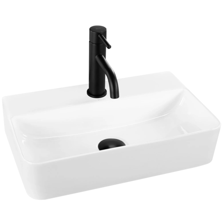 Rea NAOMI UMÝVADLO NA DOSKU, biele keramické REA-U0630 Rea NAOMI UMÝVADLO NA DOSKU, biele keramické REA-U0630