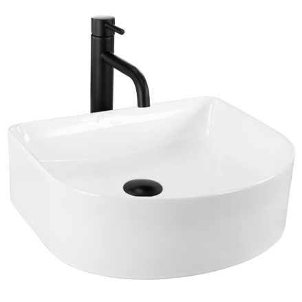 Rea CLARA UMÝVADLO NA DOSKU, biele keramické REA-U0631