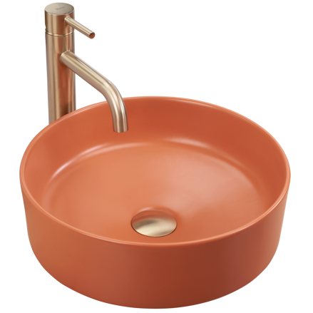 Rea SAMI TERRA MATT UMÝVADLO NA DOSKU, oranžové keramické REA-U4566 Rea SAMI TERRA MATT UMÝVADLO NA DOSKU, oranžové keramické REA-U4566