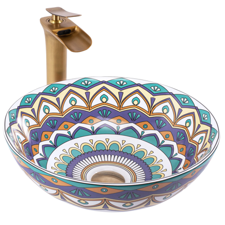 Rea AZTEC UMÝVADLO NA DOSKU, keramické REA-U7501 Rea AZTEC UMÝVADLO NA DOSKU, keramické REA-U7501