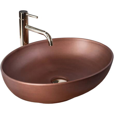Rea VILLA COPPER UMÝVADLO NA DOSKU, medené keramické REA-U9668 Rea VILLA COPPER UMÝVADLO NA DOSKU, medené keramické REA-U9668