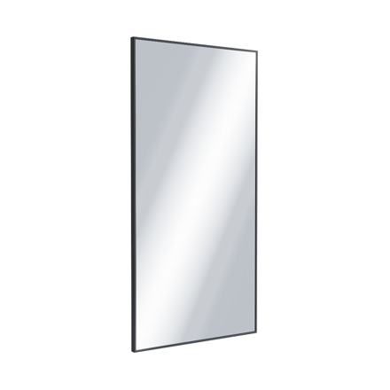 Excellent KUADRO ZRKADLO, čierny matný rám, 50X100 cm DOEX.KU100.050.BL