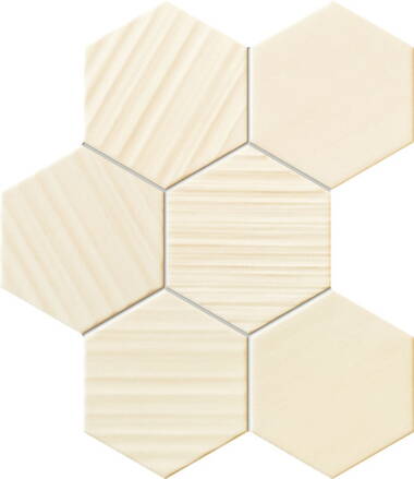 Tubadzin HORIZON HEX IVORY 28,9X22,1 mozaika